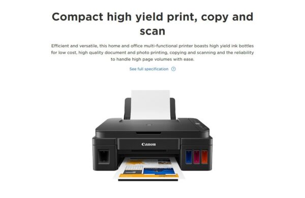 Canon PIXMA G2411 Printer Scanner Copier, Ink Tank-Black - Image 5