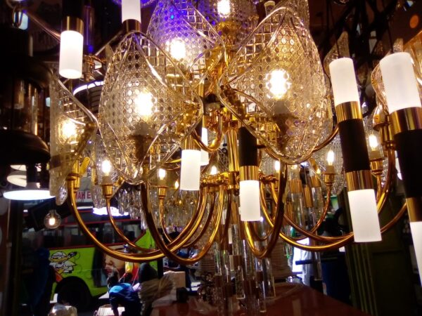 Generic Modern LED Galaxy Spiral Crystal Chandelier Lamp # 220V